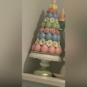 Amazon Pastel Egg Tower Vase Accent in Pink, Blue, Green, Yellow